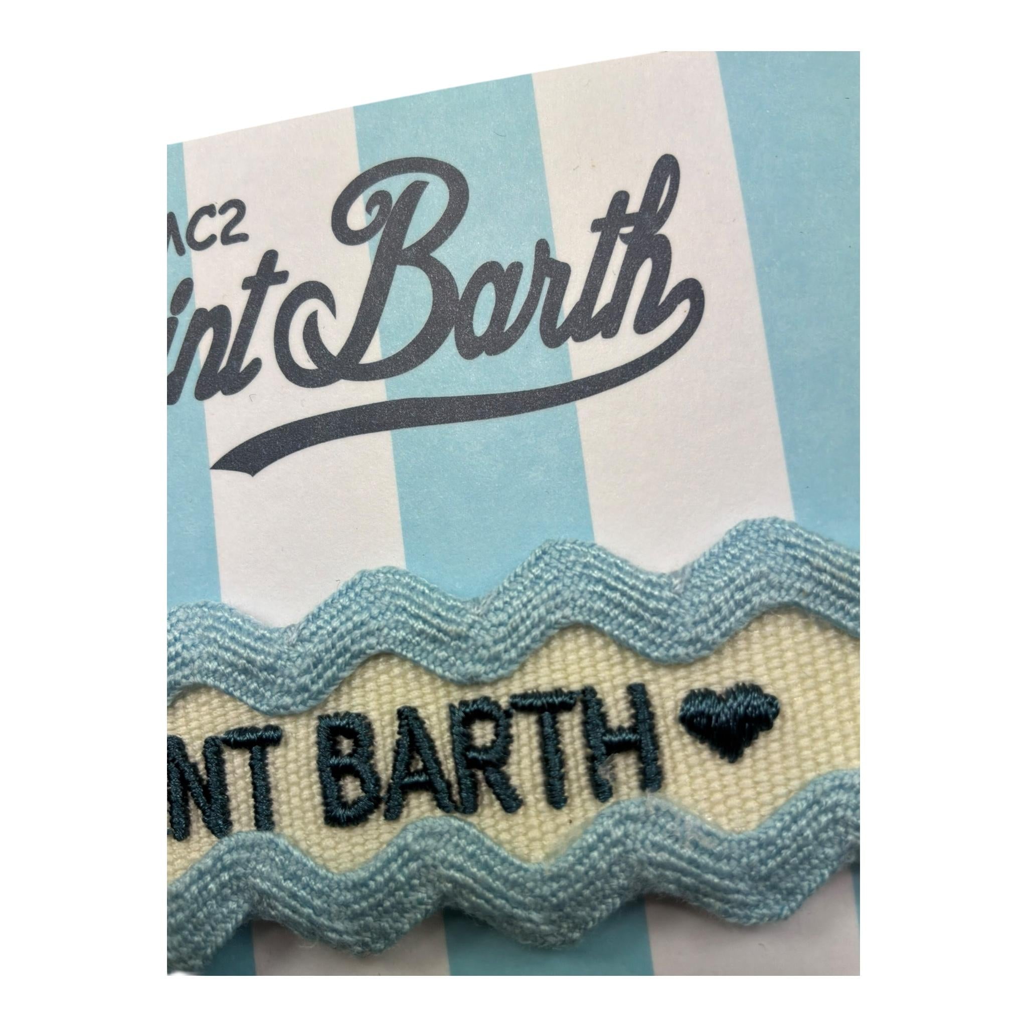 Saint Barth Bracciale Bicolore con Brillantini per Bambina 01104L PANNA SAINT BARTH 