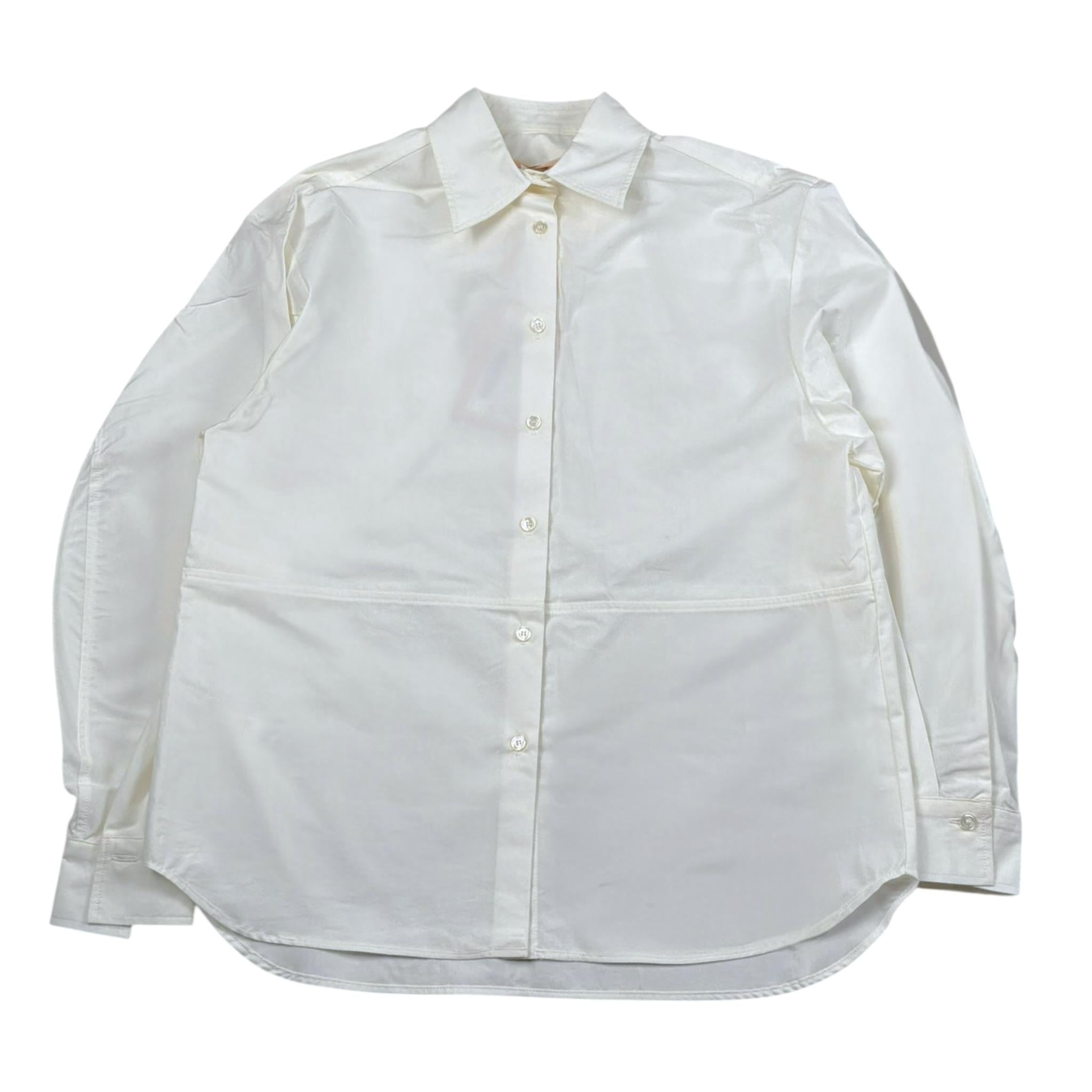 Elisabetta Franchi Camicia Tinta Unita Over per Bambina EFC238 PANNA ELISABETTA FRANCHI 