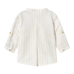 Mayoral Camicia tinta unita con Fantasia A Righe Panna per Neonato 11033X PANNA MAYORAL 