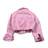 M+E' Giubbino In Denim tinta unita Rosa per Neonata UE1695N ROSA M+E' 