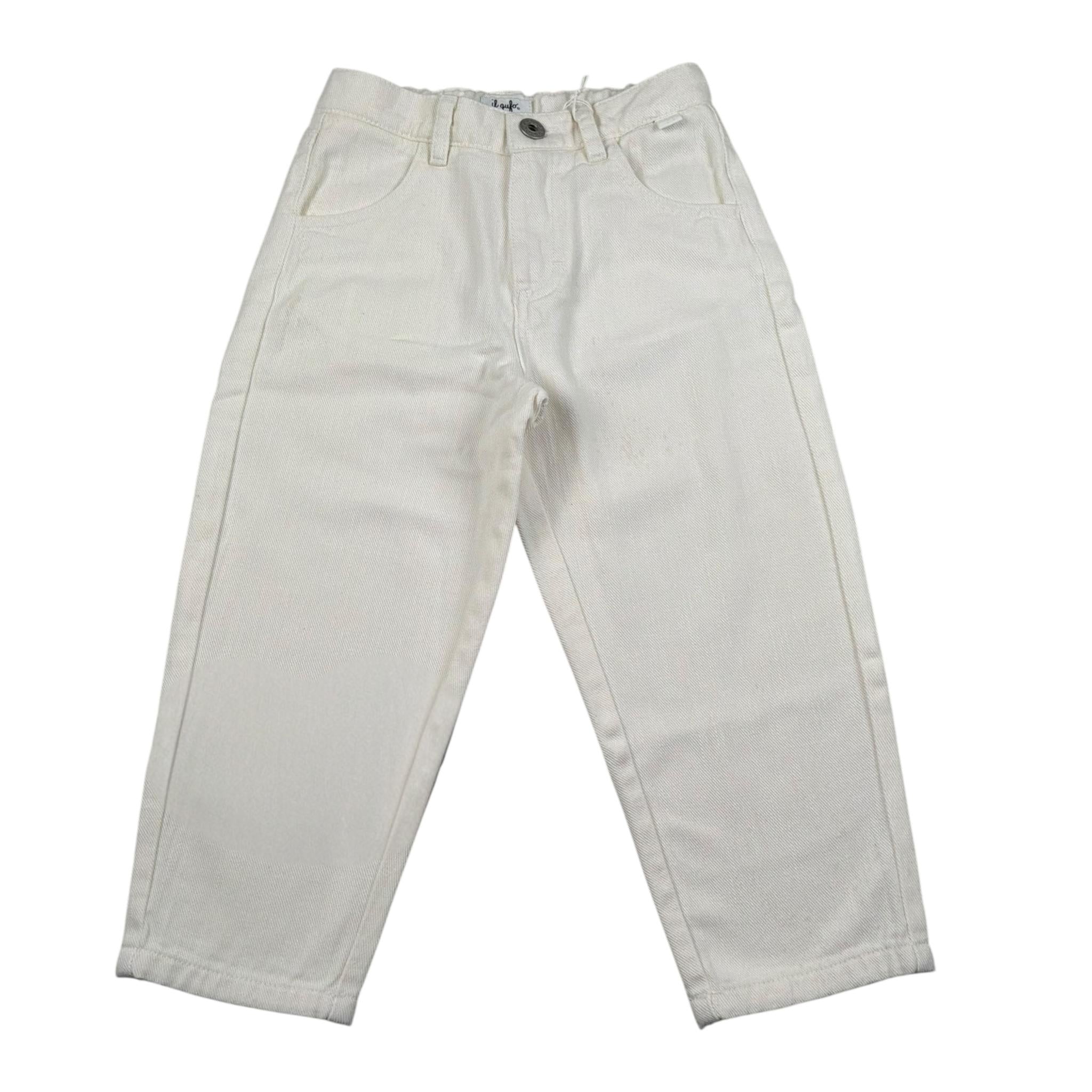 Il Gufo Jeans Tinta Unita con Girovita Regolabile per Bambino P25PL429J0044X PANNA IL GUFO 