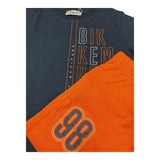 Bikkembergs Completo 2 Pezzi T-Shirt-Bermuda per Bambino BK3214 BLU/ARANCIONE BiKKEMBERGS 