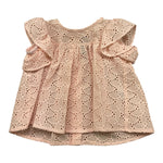 Little Bear Top Tinta Unita Traforato per Neonata 8206 ROSA LITTLE BEAR 