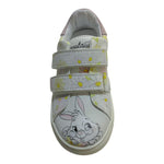Monnalisa Sneakers Tinta Unita con Strappi E Stampa per Bambina 83E009 BIANCO MONNALISA 