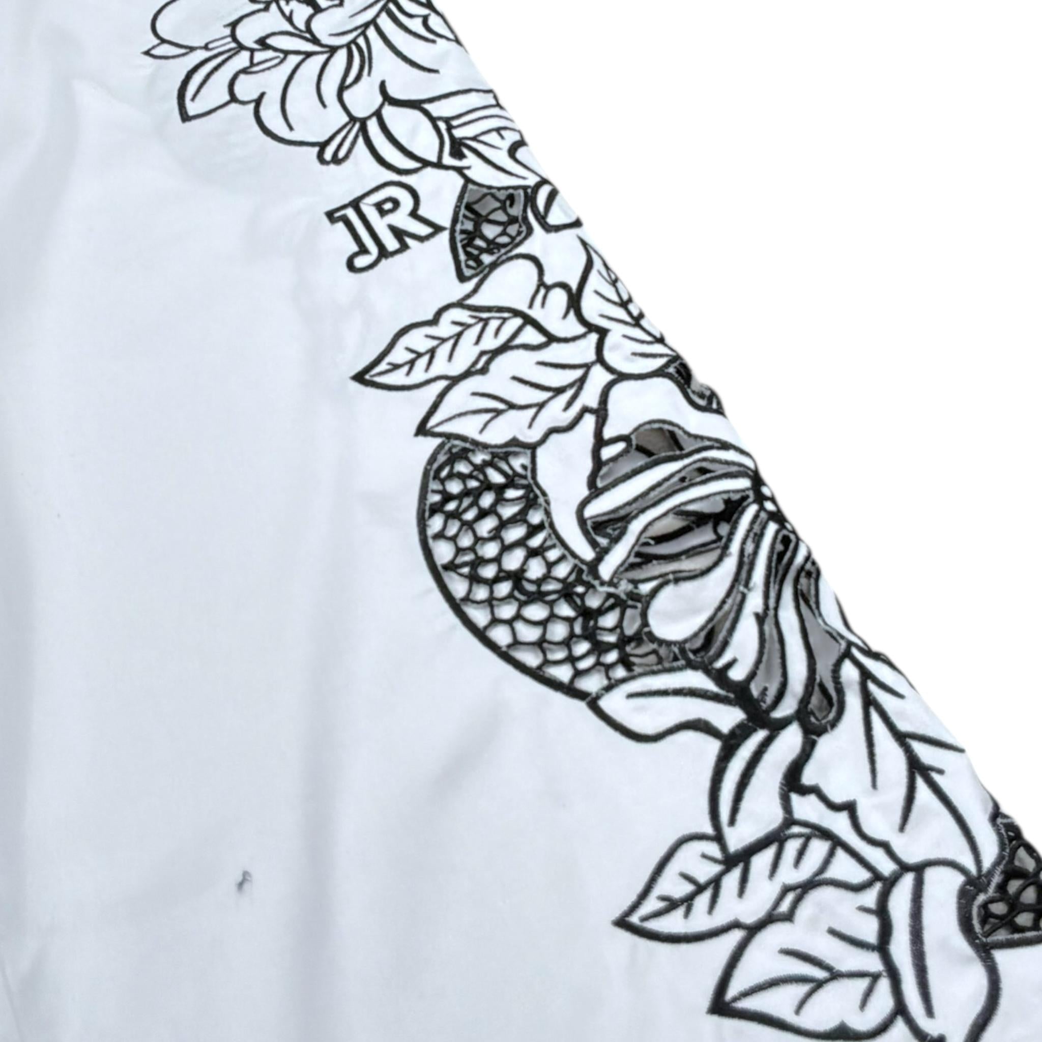 John Richmond Pantalone Modello A Palazzo Tinta Unita con Stampa per Bambina RGP26127PA BIANCO JOHN RICHMOND 