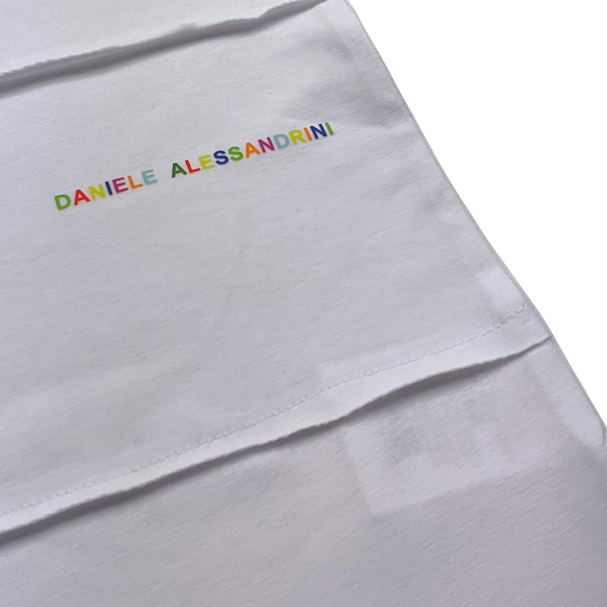 Daniele Alessandrini T-Shirt Tinta Unita Girocollo per Bambino 1236M00125 BIANCO DANIELE ALESSANDRINI 