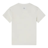 Dou Dou T-Shirt Girocollo Tinta Unita con Stampa per Bambina DW8P81X BIANCO DOU DOU 
