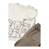 MAYORAL completo 3 pzzi maglia-pantalone-cappello Beige per Bambino 2546 BEIGE MAYORAL 