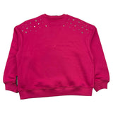 JOHN RICHMOND felpa chiusa girocollo tinta unita con borchie Fuxia per Bambina RGA25198FE FUXIA JOHN RICHMOND 