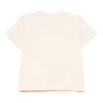Moschino T-Shirt Girocollo Tinta Unita con Logo per Neonato MDPM047 BEIGE MOSCHINO 