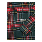 SAINT BARTH camicia manica lunga tinta unita con fantasia a righe Verde per Bambino SEI002 VERDE SAINT BARTH 