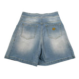 Etro Short Tinta Unita In Denim per Bambina GW6A49X AZZURRO ETRO 
