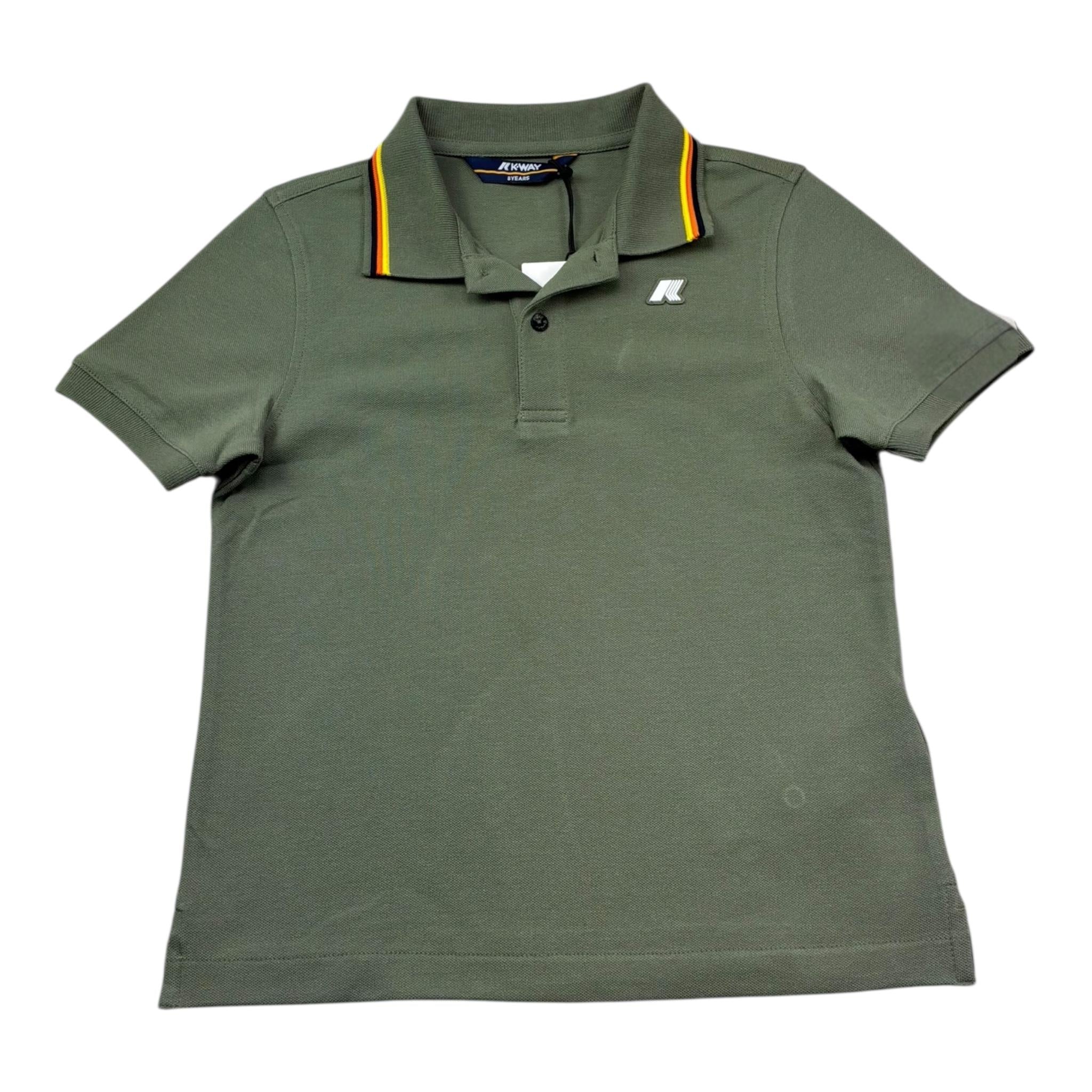 K-Way Polo Mezza Manica Tinta Unita per Bambino K6126MWX VERDE K-WAY 