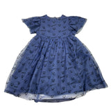 MOSCHINO abito tinta unita logato Blu per Bambina HDV0GW BLU MOSCHINO 