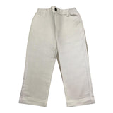 Manuel Ritz Pantalone Tinta Unita Con Elastico In Vita Bianco Per Bambino