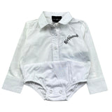 John Richmond Camicia Body Manica Lunga Tinta Unita per Neonata RIP26082CB BIANCO JOHN RICHMOND 