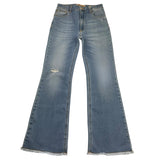 Kocca Jeans Tinta Unita Modello Zampa per Bambina OKIKA AZZURRO Kocca 