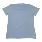 Zu+Elements T-Shirt Girocollo Tinta Unita con Stampa per Bambino ZU1608 AZZURRO ZU+ELEMENTS 