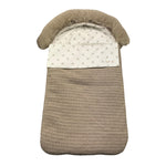 PAZ RODRIGUEZ sacco nanna bicolore con pellicci Bianco/beige per Neonata 015121905 BIANCO/BEIGE PAZ RODRIGUEZ 