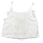 Vicolo Top Bretelline Tinta Unita con Fiocco per Bambina 3146TOP00317X BIANCO VICOLO 