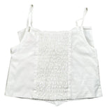 Vicolo Top Bretelline Tinta Unita con Fiocco per Bambina 3146TOP00317X BIANCO VICOLO 