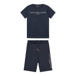 Tommy Hilfiger Completo 2 Pezzi T-Shirt-Bermuda per Bambino KB0KB08829 BLU TOMMY HILFIGER 