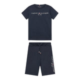 Tommy Hilfiger Completo 2 Pezzi T-Shirt-Bermuda per Bambino KB0KB08829 BLU TOMMY HILFIGER 
