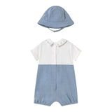 Mayoral Completo 2 Pezzi Pagliaccetto-Cappello per Neonato 1605X BLU MAYORAL 