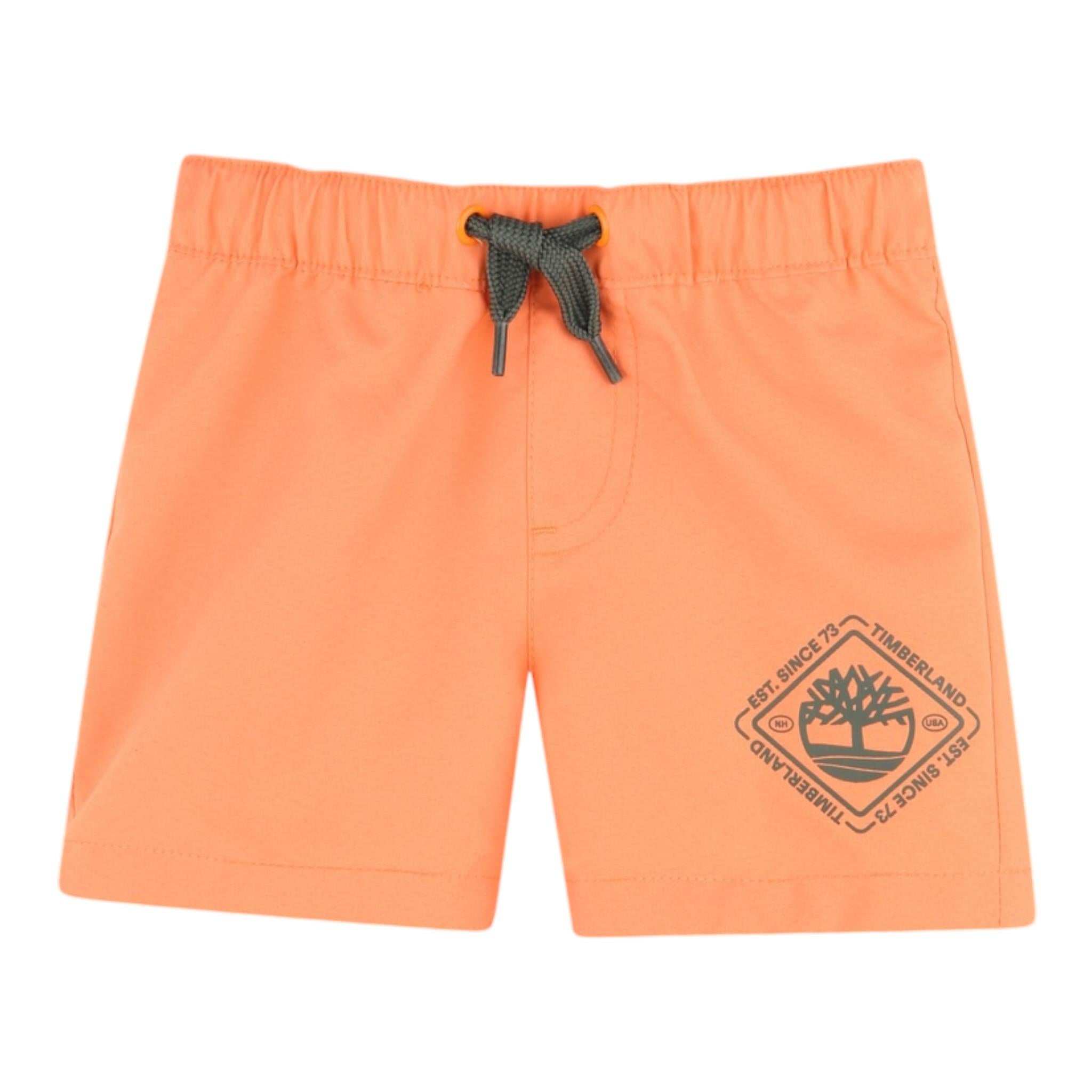 Timberland Costume Tinta Unita con Logo per Neonato T60481 ARANCIONE TIMBERLAND 