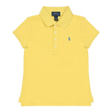 Ralph Lauren Polo Mezza Manica Tinta Unita con Logo per Bambina 312698589132 GIALLO RALPH LAUREN 