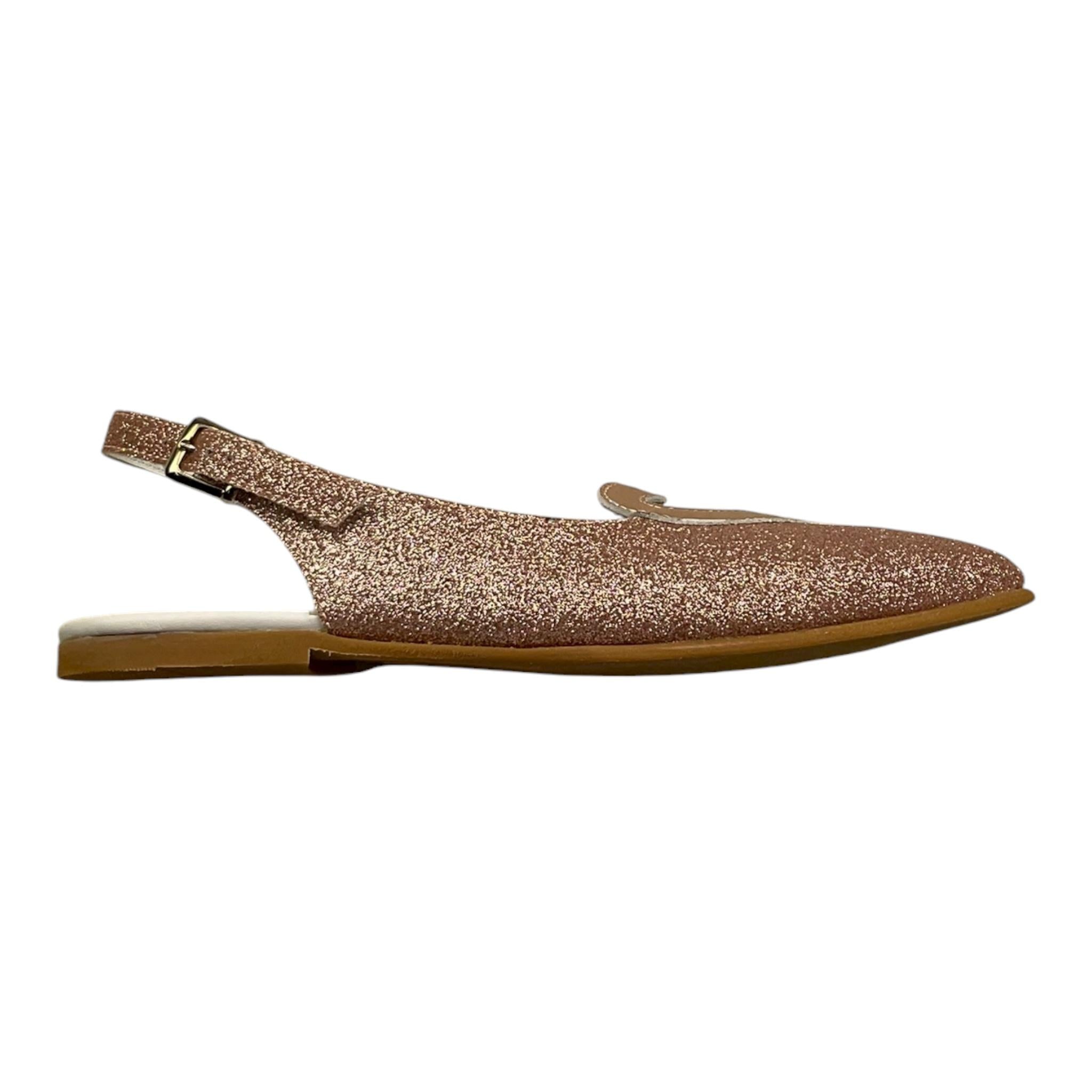 Twinset Ballerina Tinta Unita con Trafori E Glitter per Bambina 221GCJ04E ROSA TWINSET 