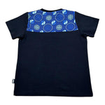 Daniele Alessandrini T-Shirt Girocollo Tinta Unita con Logo per Bambino 1296M00036J BLU DANIELE ALESSANDRINI 