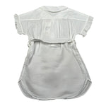 Zhoe & Tobiah Abito Giromanica Tinta Unita per Neonata RTT7F BIANCO ZHOE & TOBIAH 