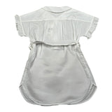 Zhoe & Tobiah Abito Giromanica Tinta Unita per Neonata RTT7F BIANCO ZHOE & TOBIAH 