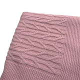 Juliana Coperta Tinta Unita con Ricami per Neonata J6028 ROSA JULIANA 