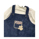 LALALU' completo 2 pezzi shirt-salopette Blu per Neonato SLTL3N BLU LALALU' 