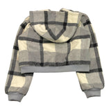 TWINSET giubbino tricolore fantasia a quadri con zip Grigio per Bambina 242GJ2261 GRIGIO TWINSET 