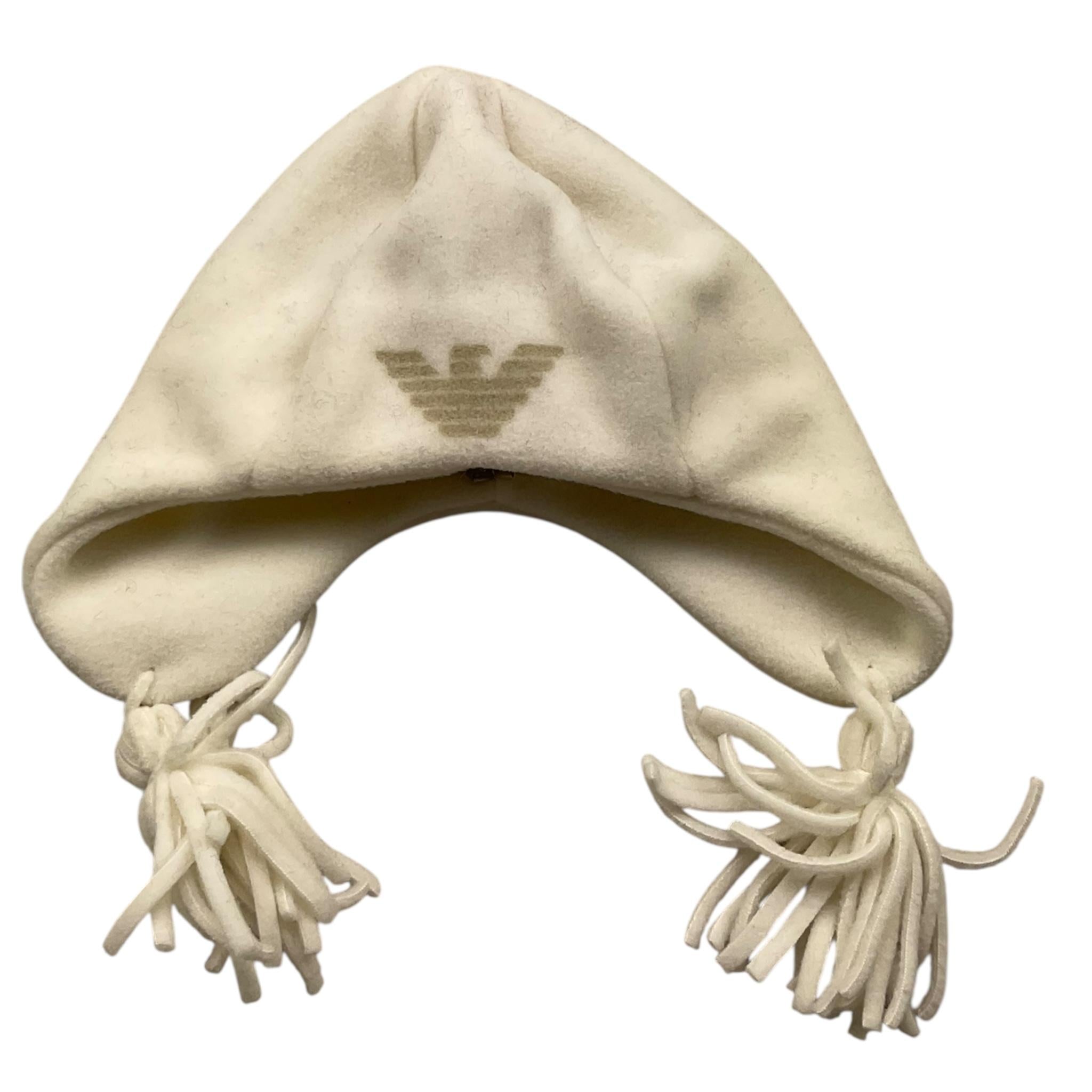 ARMANI BABY cappello tinta unita con frange Panna per Neonato EXV247A PANNA ARMANI BABY 