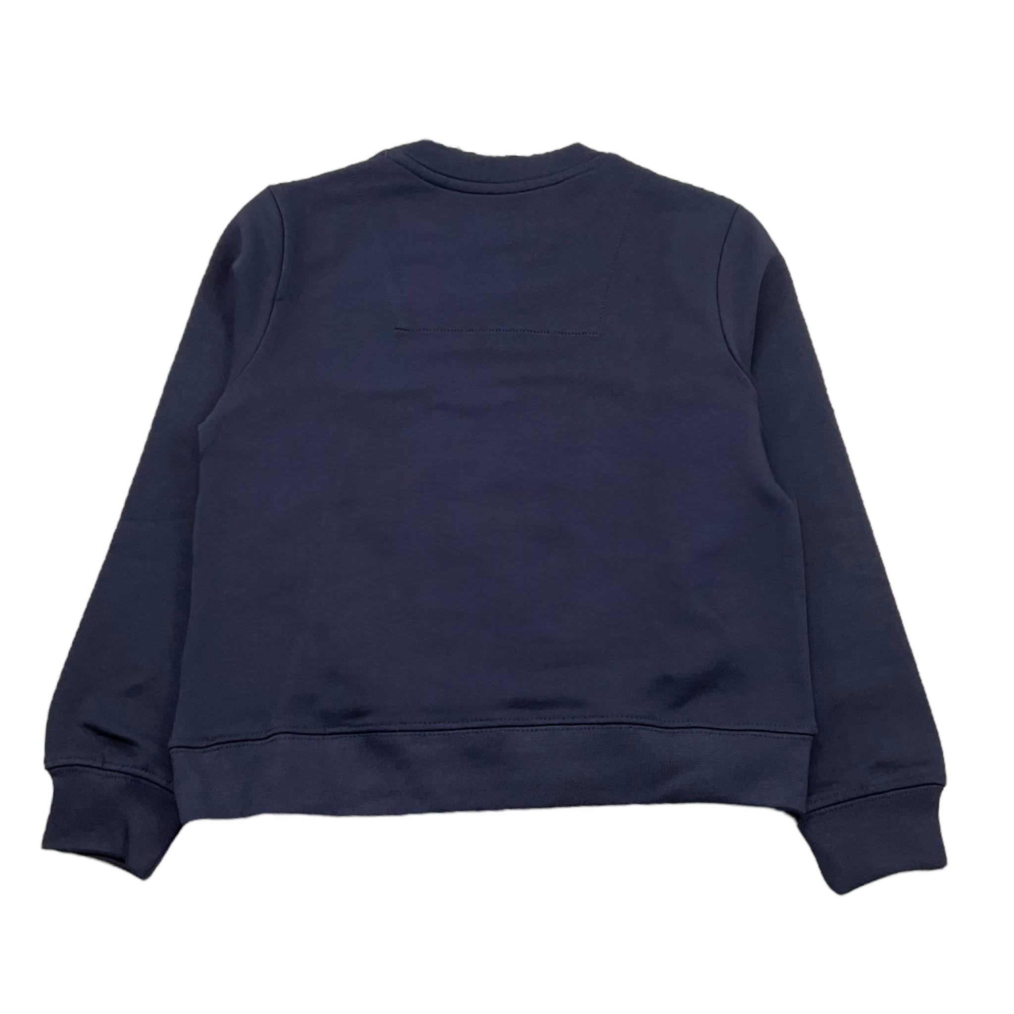 Aeronautica Militare Felpa Chiusa Girocollo Tinta Unita con Stampa Logo per Bambino 251FE0027AJ BLU AERONAUTICA MILITARE 