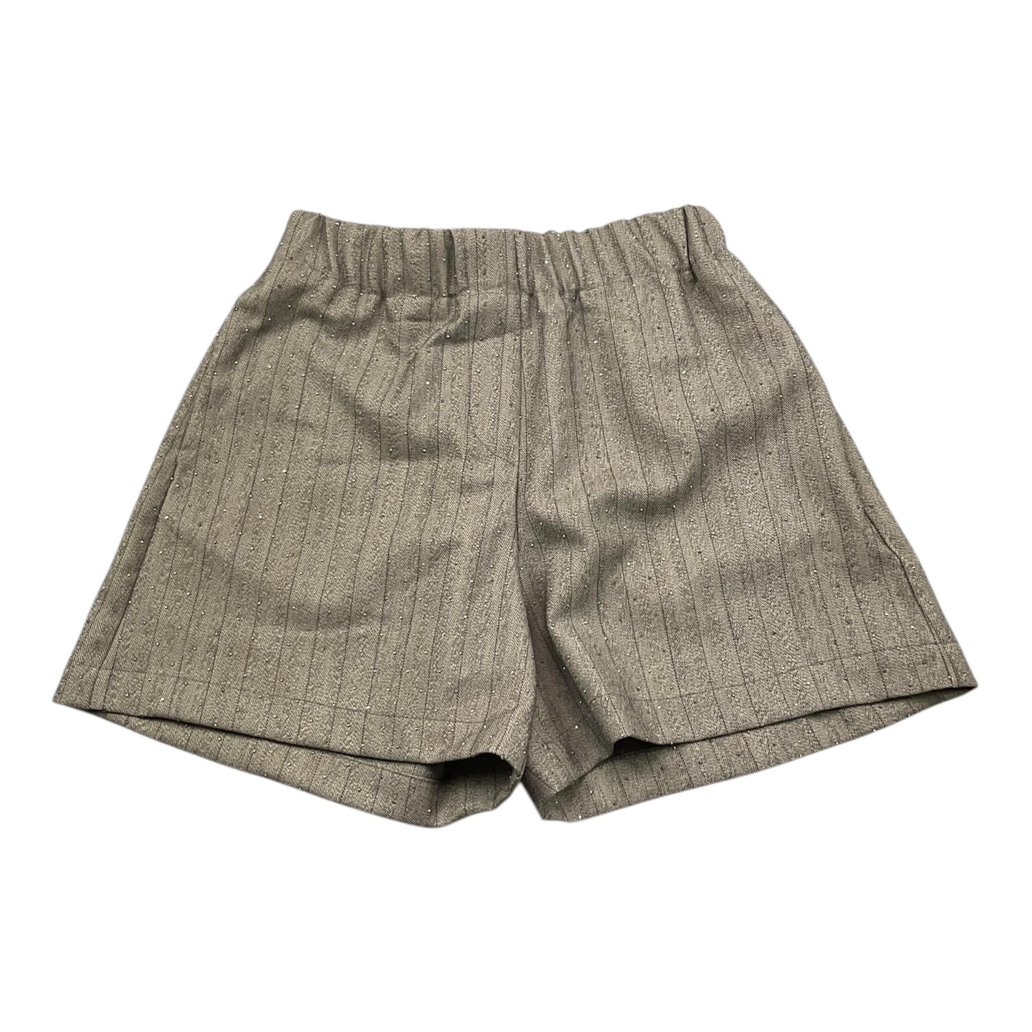 VICOLO short tinta unita con brillantini Grigio per Bambina 3142S00073 GRIGIO VICOLO 