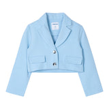 Mayoral Giacca Tinta Unita Modello Crop per Bambina 3405 AZZURRO MAYORAL 