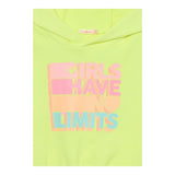 Billieblush Felpa Smanicata Tinta Unita con Cappuccio per Bambina U20846X GIALLO FLUO BillIEBLUSH 