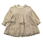 PAZ RODRIGUEZ set abito manica lunga con culotte tinta unita Beige per Neonata 004150918 BEIGE PAZ RODRIGUEZ 