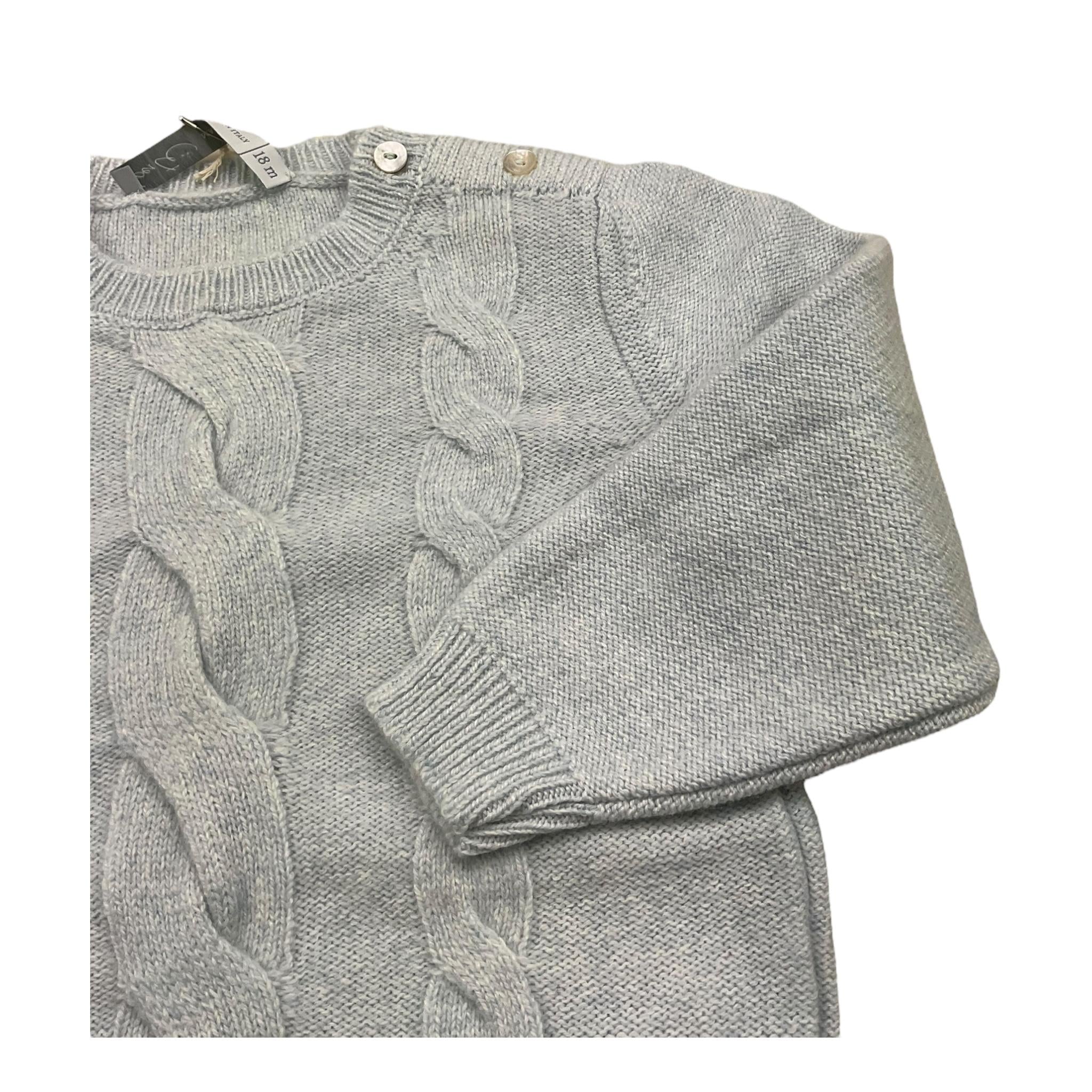 PER TE maglia girocollo tinta unita Azzurro per Neonata 44596N AZZURRO PER TE 