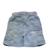 Sarabanda Bermuda In Denim Tinta Unita con Elastico In Vita per Bambino 0B120 AZZURRO SARABANDA 