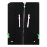 STELLA McCARTNEY giubbino tinta unita con stampa e zip Nero per Bambina TV2B80 NERO STELLA McCARTNEY 