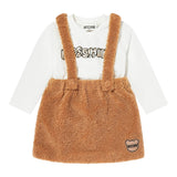 MOSCHINO completo 2 pezzi shirt-salopette Bianco per Bambina MDK02WX BIANCO MOSCHINO 