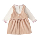 MINI BANDA completo 2pz salopette-body bicolore Bianco/beige per Neonata 3A792X BIANCO/BEIGE MINI BANDA 