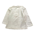 MINI BANDA shirt girocollo tinta unita con stampa Bianco per Neonata 36736 BIANCO MINI BANDA 