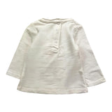 MINI BANDA shirt girocollo tinta unita con stampa Bianco per Neonata 36736 BIANCO MINI BANDA 